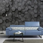 На заказ любой размер Настенные обои современные 3D абстрактные стерео шестигранные геометрические настенная живопись Гостиная ТВ диван спальня домашний декор