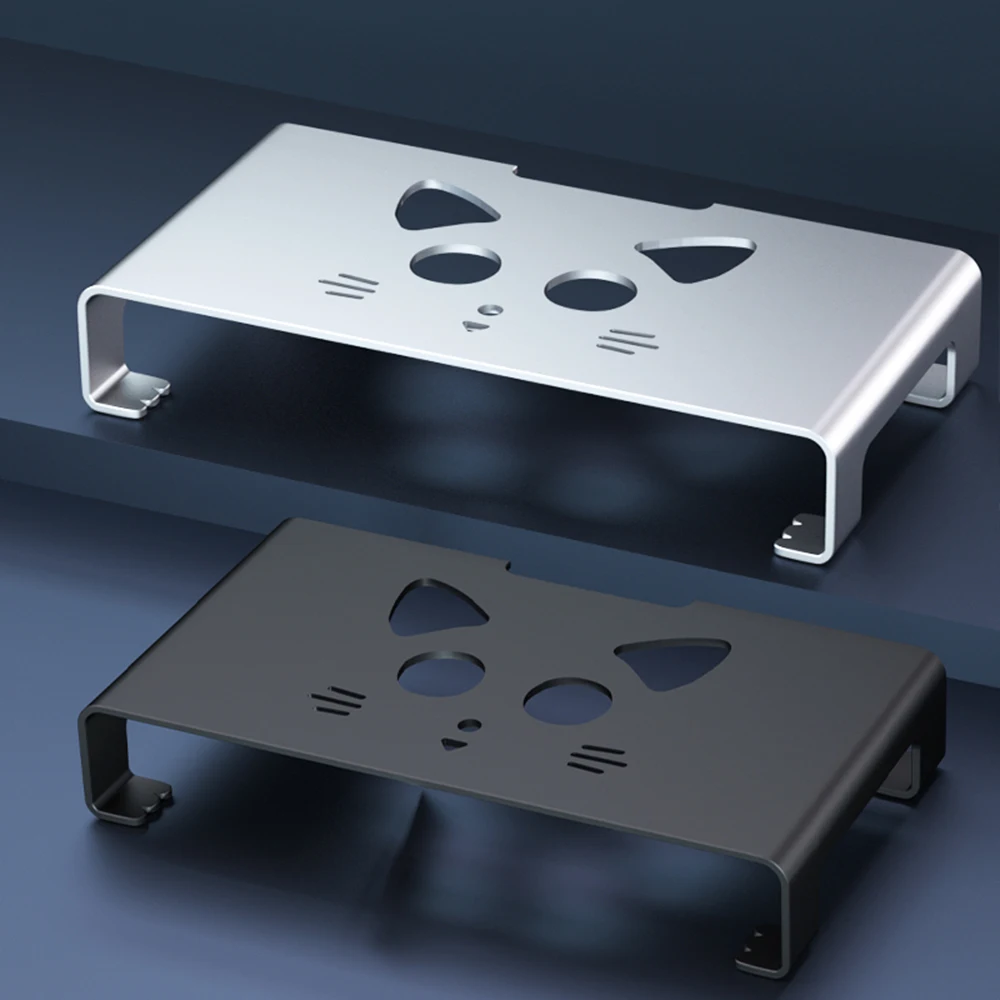 

Aluminum Laptop Stand Base Monitor Stand Riser Computer Universal Laptop Holder Metal Desktop Bracket For MacBook PC Home Office