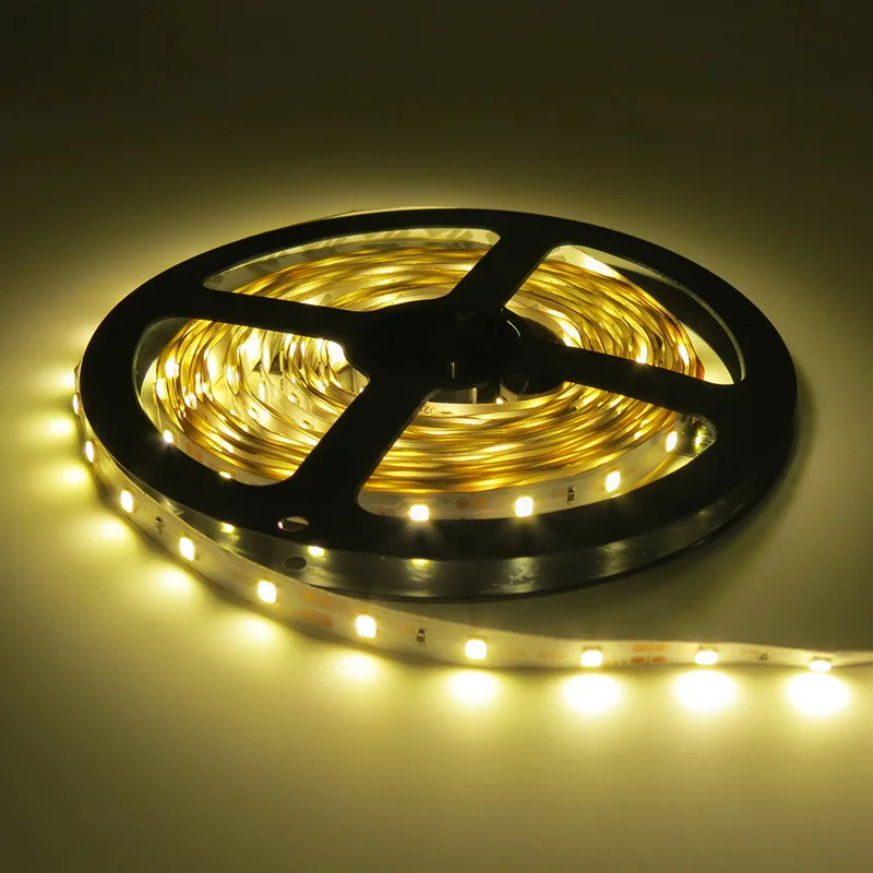 5 м 300 светодиодный s светодиодный струны супер яркий 3528 SMD Зеленый Синий Теплый белый набор неводонепроницаемых лент светильник гибкий DC 12 В светильник s - Испускаемый цвет: Тёплый белый