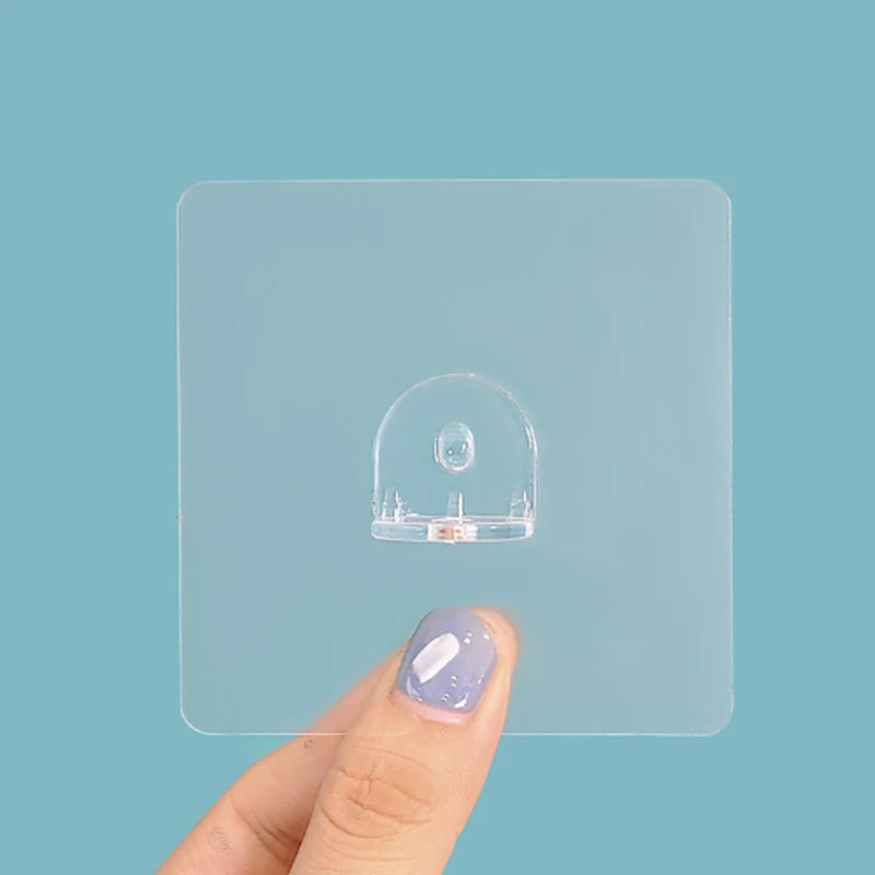 Клейкие прищепки для полки прозрачные пластиковые зажимы шкафа кухни ванной