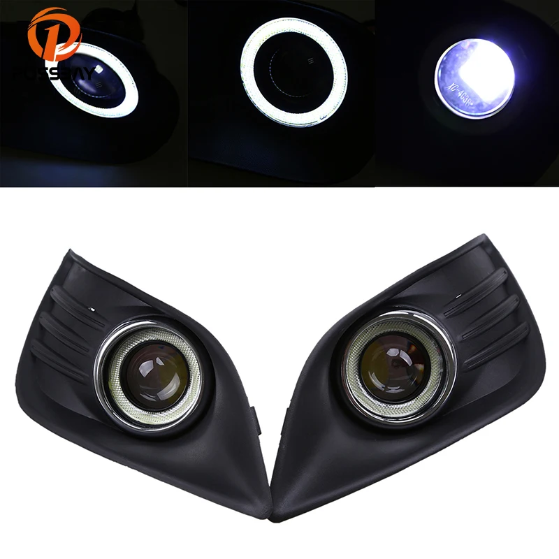 POSSBAY туман светильник лампы выпуклая линза угол глаза для Ford Focus MK2(DA3) 3D/5D 2008 2010