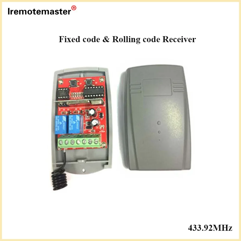

12-24V DC Garage Command 433mhz Receiver for AT-4 S449 Fixed Code and Rolling Code Remote control