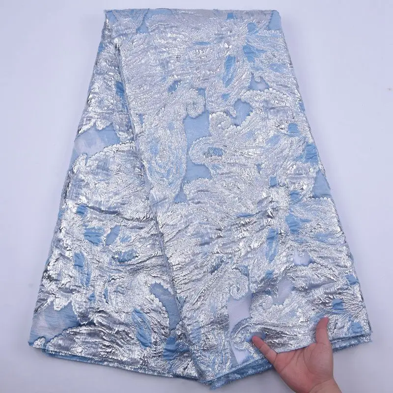 Золотистый цвет французская нигерийская органза с блестками сетка кружево в