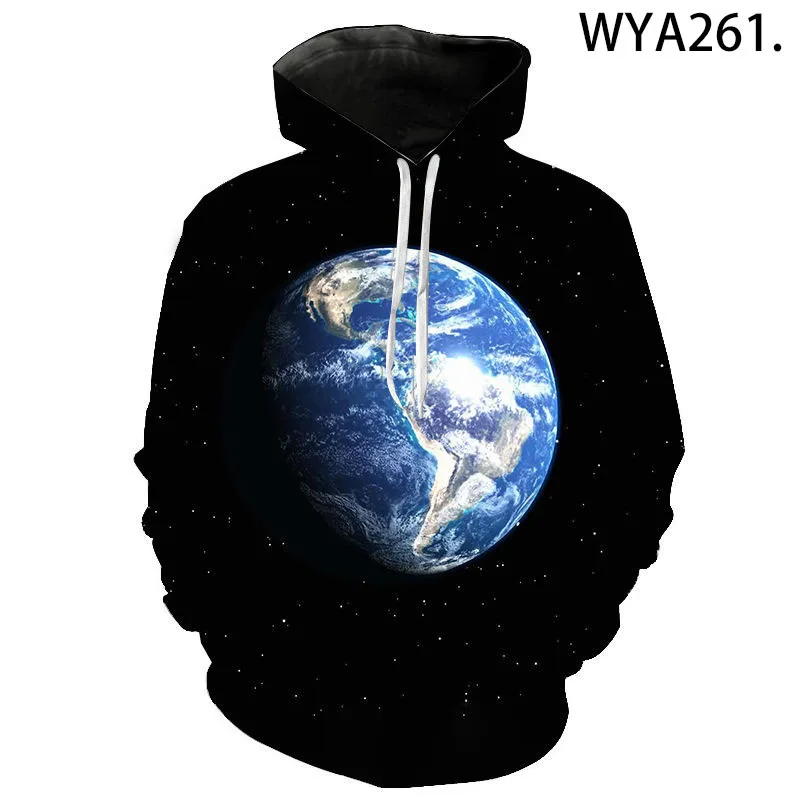 

2020 New Spring and Autumn Universe 3D Printing Long-Sleeved Pullover Hoodie Men and Women Sweatshirts