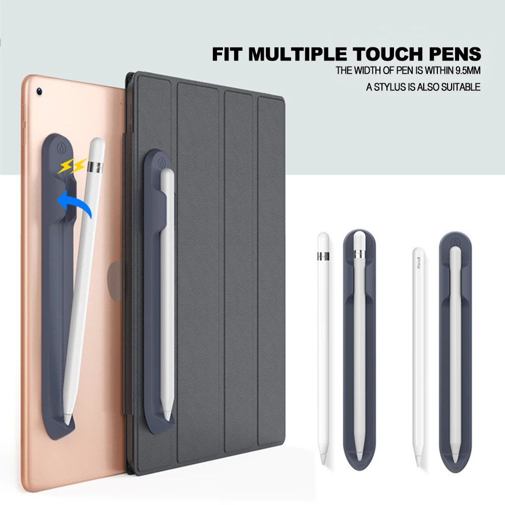 

Pen Case Capacitor Pen Soft Silicone Holder for iPad 10 Apple Pencil 1 2 Tablet Anti-Lost Capacitor Pen Magnetic Holder