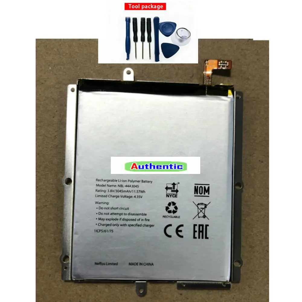3045 мАч/11.57Wh 3 8 V NBL-44A3045 Замена Батарея для neffos C5 Max TP702A B C E мА/ч. аккумулятор + номер