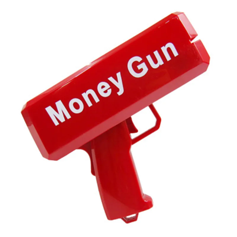 100pcs cash cannon banknote super money gun toys party game outdoor fashion gift party supply make it funny for children gift free global shipping