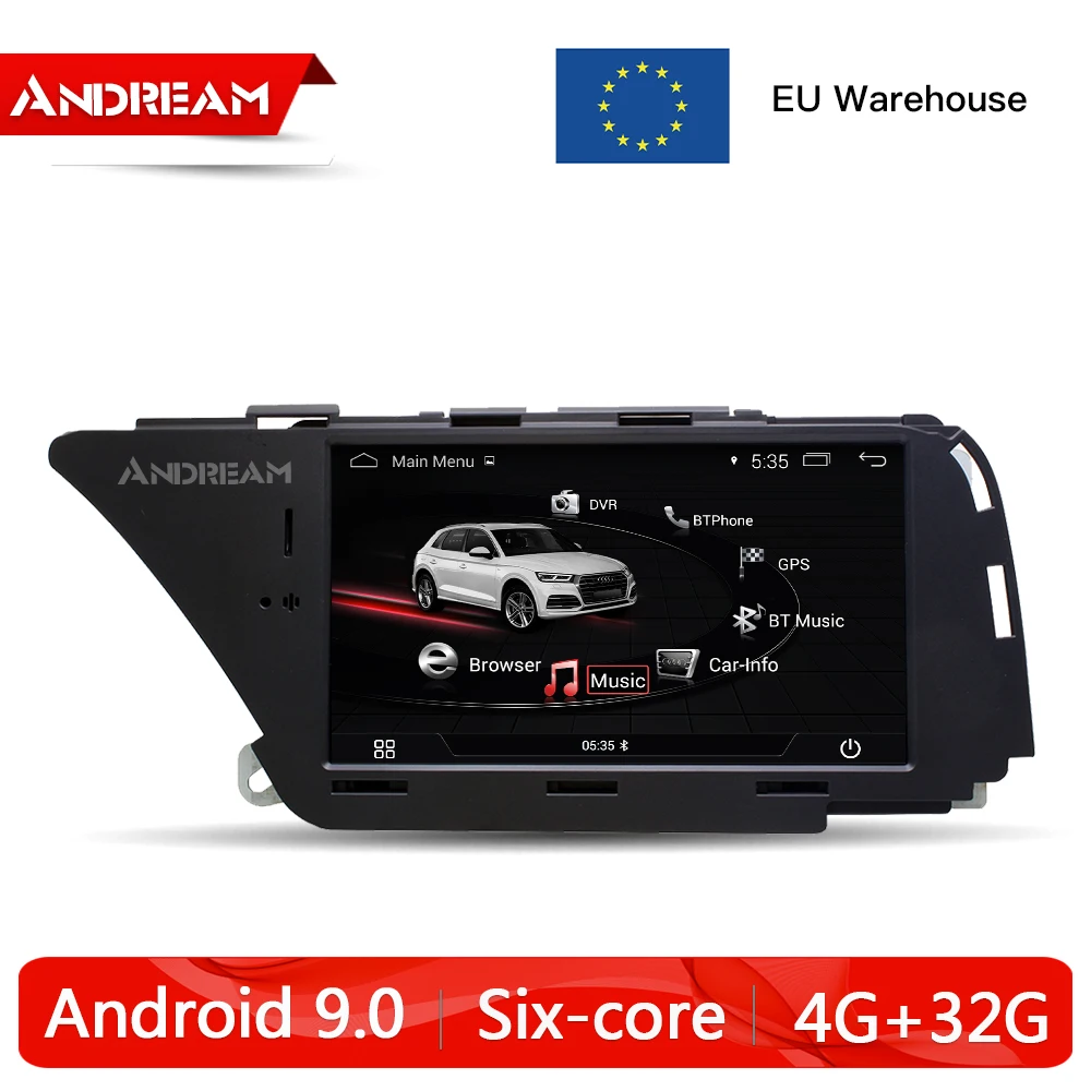 " Android 9,0 Автомобильный мультимедийный плеер для AUDI A4 S4 A5 Q5(2008 2009 2010 2011 2012 2013 B8) gps навигации головное устройство