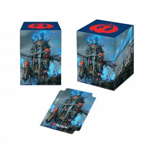 Светло-серый Ультра Pro Deck Box Ravnica десять гильдий настольные игры карты TCG колода чехол для магических карт MGT/Pkm/YGO/сборные игры - Цвет: Светло-серый