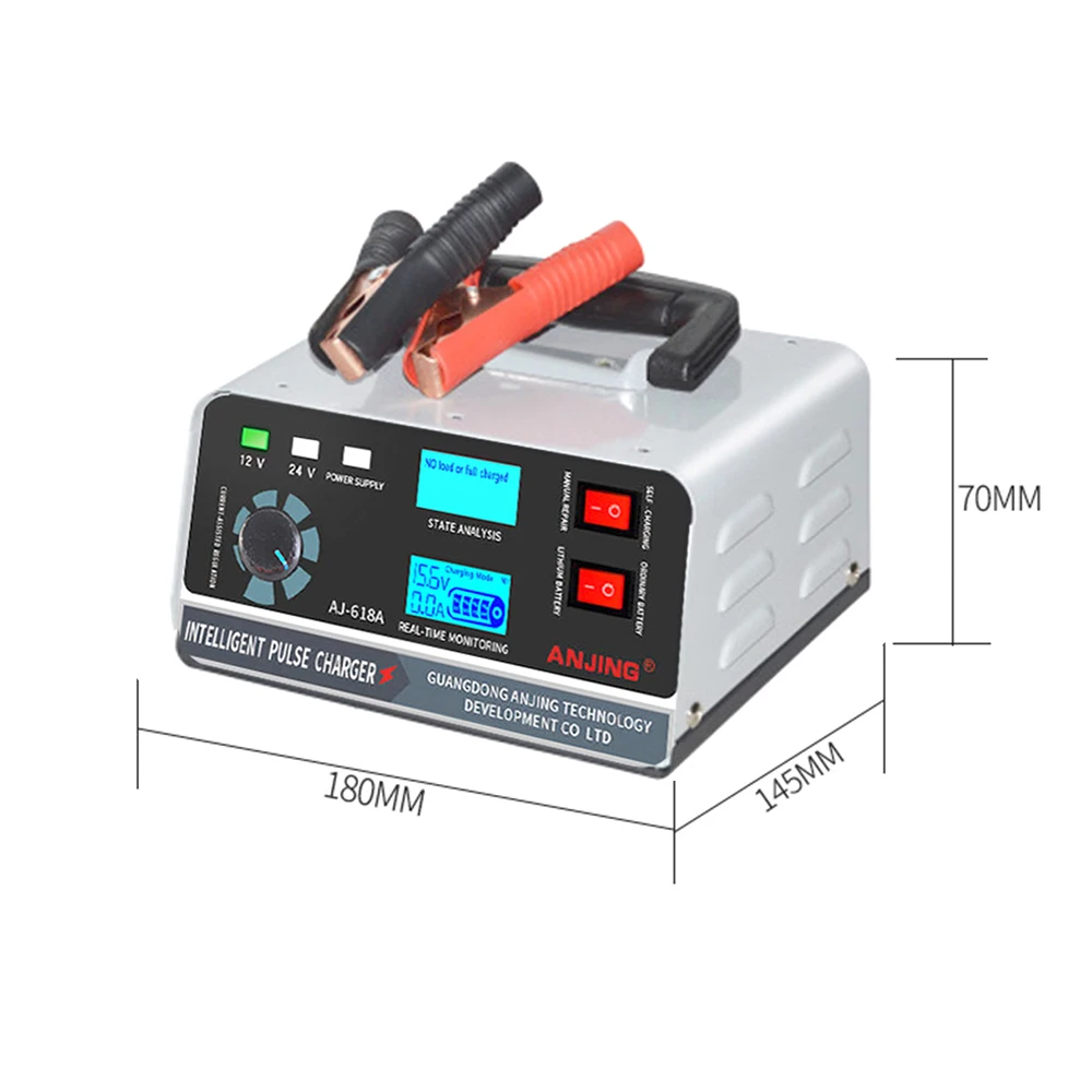 12v24v car smart battery charger automotive battery charger maintainer trickle charger for car truck boat motorcycle rv 400w free global shipping