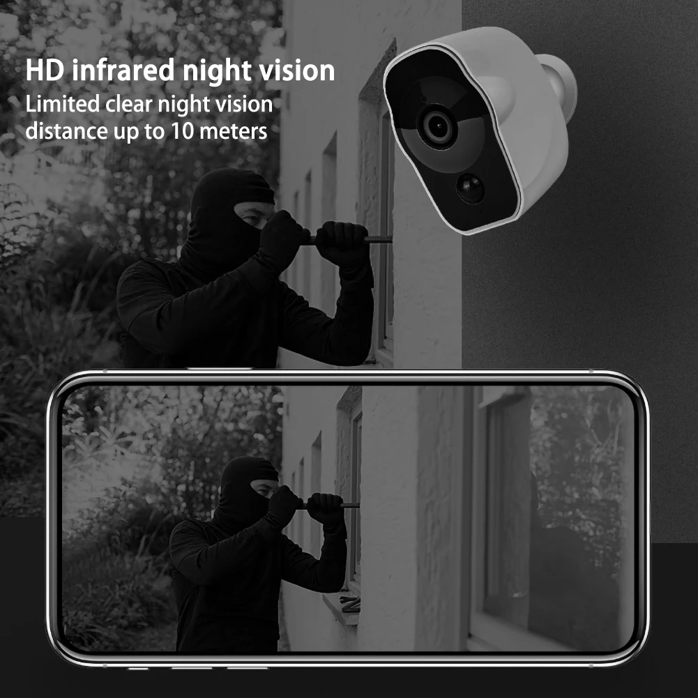 Беспроводная IP-камера с USB-зарядкой и питанием от аккумулятора 1080P | Безопасность