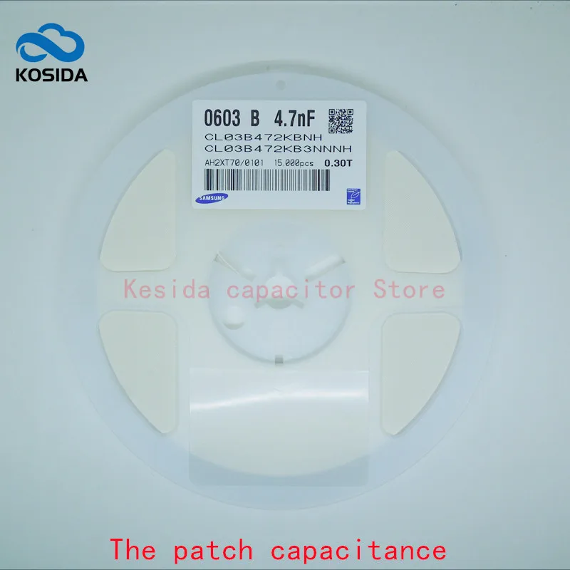 

15000 шт. 0201 472K 10% нФ 50 в X7R SMD керамический конденсатор CL03B472KB3NNNH Новый и оригинальный