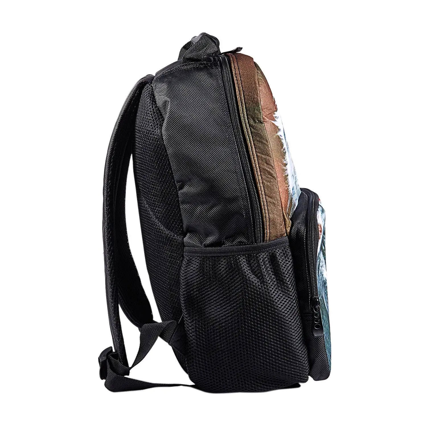 3D рюкзак с животным принтом кота школьная сумка Большой Вместительный для спорта