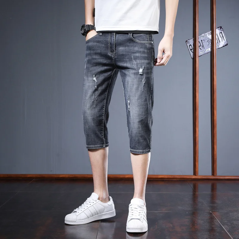 Для Мужчин's Короткие штаны Летние семи-шорты в горошек брендовые тонкие