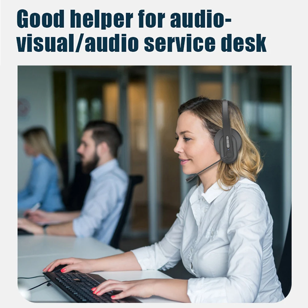 

OY631 Wireless Telephone Headset for PC Laptop Call Center Office Computer Noise Canceling Bluetooth-compatible 5.0 Headphones