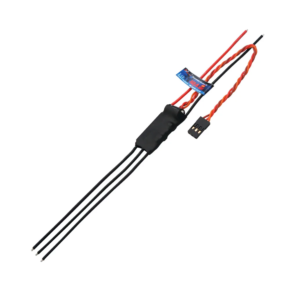 Бесщеточный Регулятор Скорости Maytech 12A 3S FP ESC 32 бит для радиоуправляемых самолетов