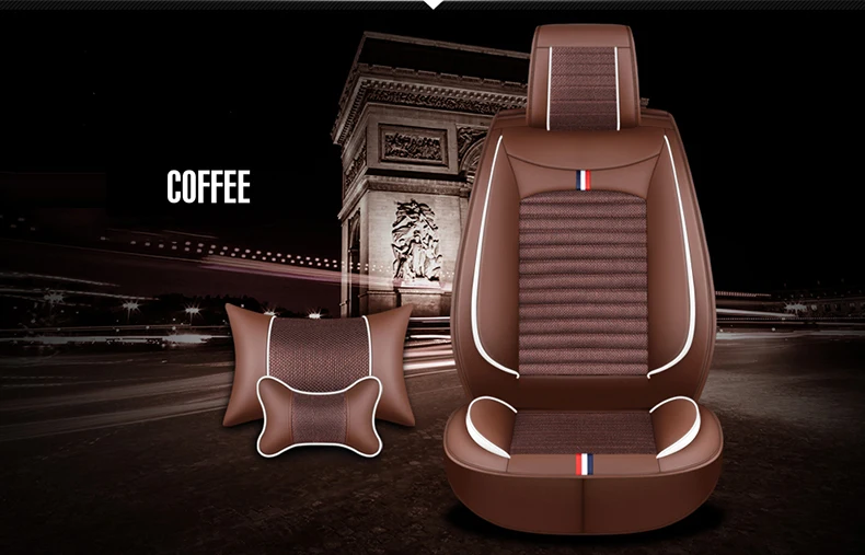 Чехол на автомобильное сиденье (переднее и заднее) для Volvo C30 S40 S60L V40 V60 XC60 XC90 чехлы