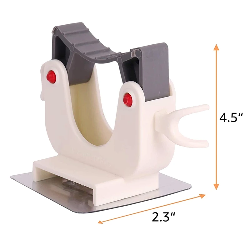 

Mop Clip Wall Mounted Broom Holder Self Adhesive Kitchen Tool Hooks for Home Bathroom Kitchen Garage,6 Pcs