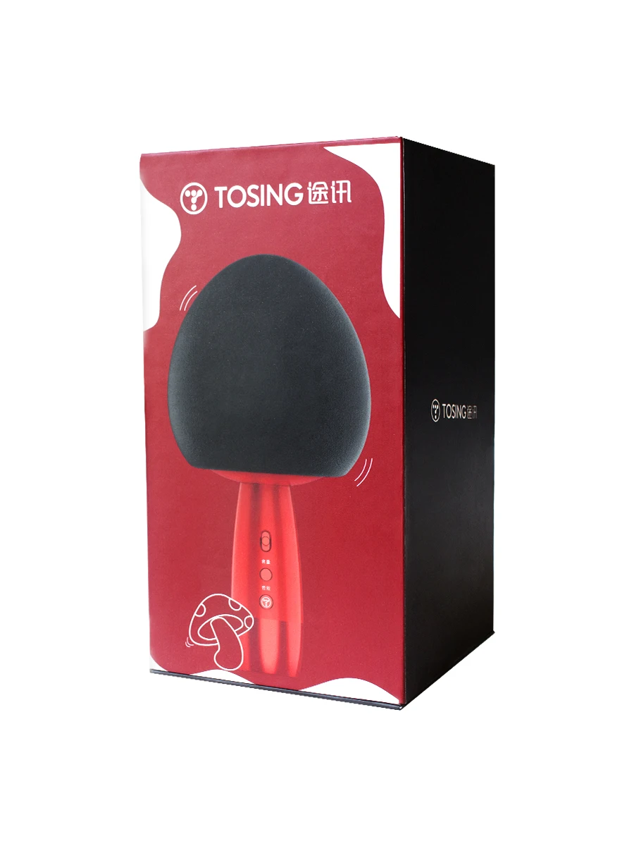 TOSING V3 Hot Classic Cute Mushroom Karaoke Microphone 10W Speaker Magic Sound Effects for Kids Youngster Singing Fun to Family |