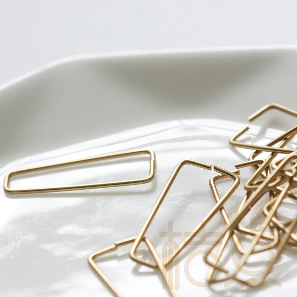 20 штук необработанные латунные открытые трапециевидные колечки 21 8x10x6 1 мм (4156C F