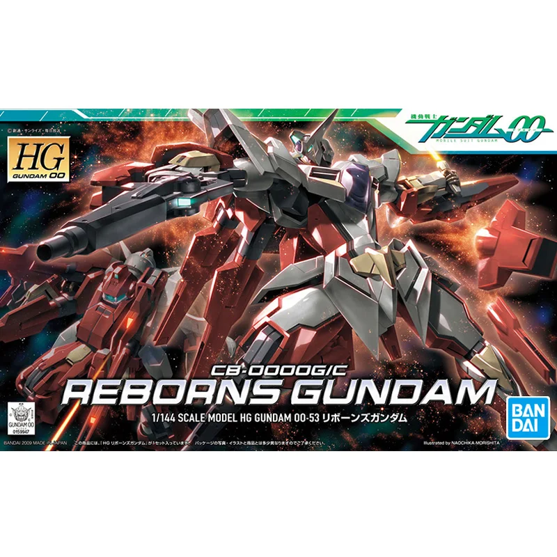 

Bandai Gundam Assembly Model HG 00 53 1/144 Rebirth Gundam Action Figure Model Modification Gunpla Ornaments collectibles