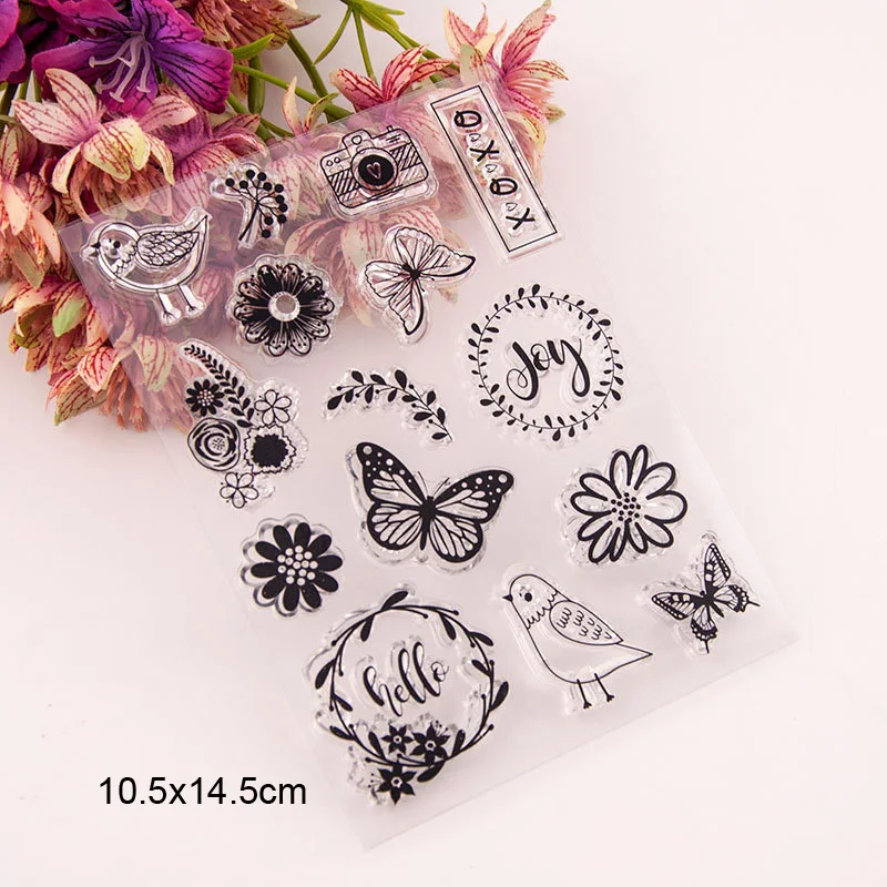 Резиновые прозрачные штампы Hello Joy Bird силиконовые товары для рукоделия