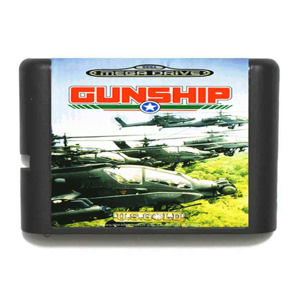 Gun Ship 16 bit MD Game Card For Sega Mega Drive Genesis | Memory Cards