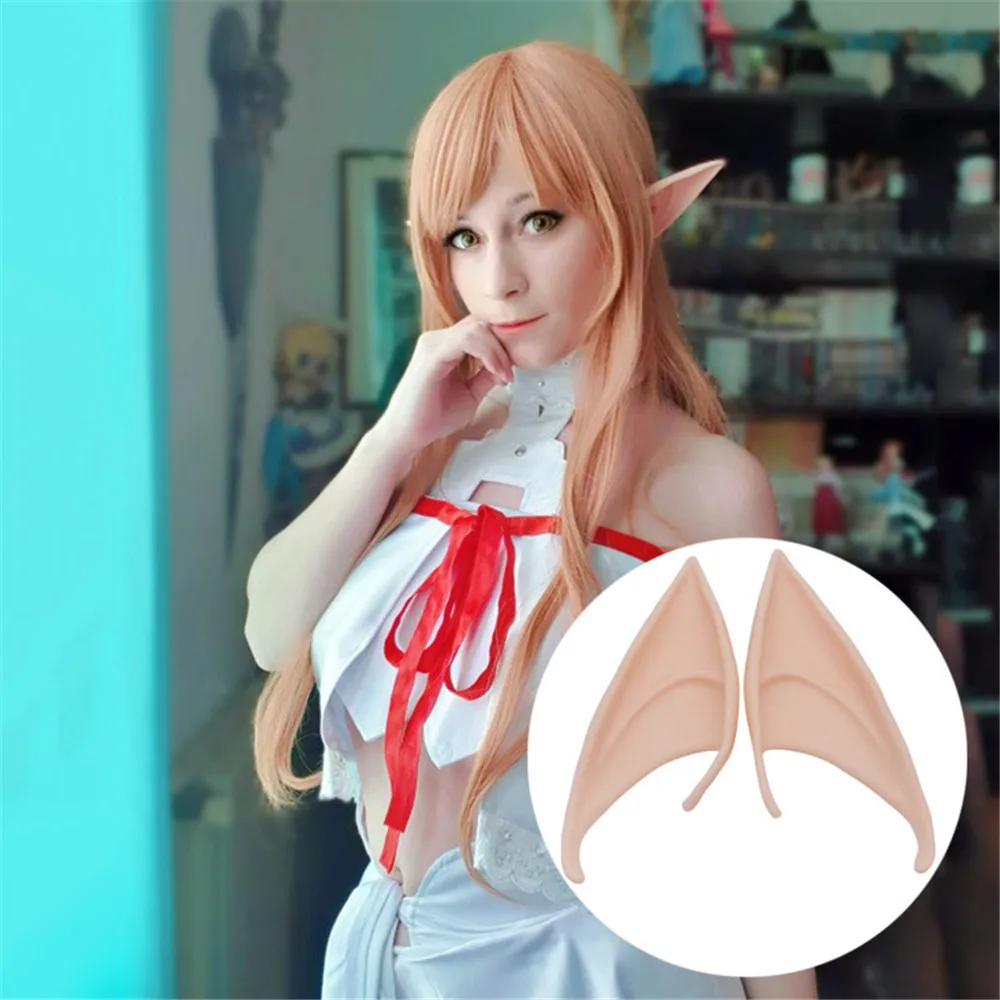 

Christmas Party Angel Elven Elf Ears Mysterious Pointed Anime Fairy Cosplay Costumes Vampire Soft Halloween Party Decorations
