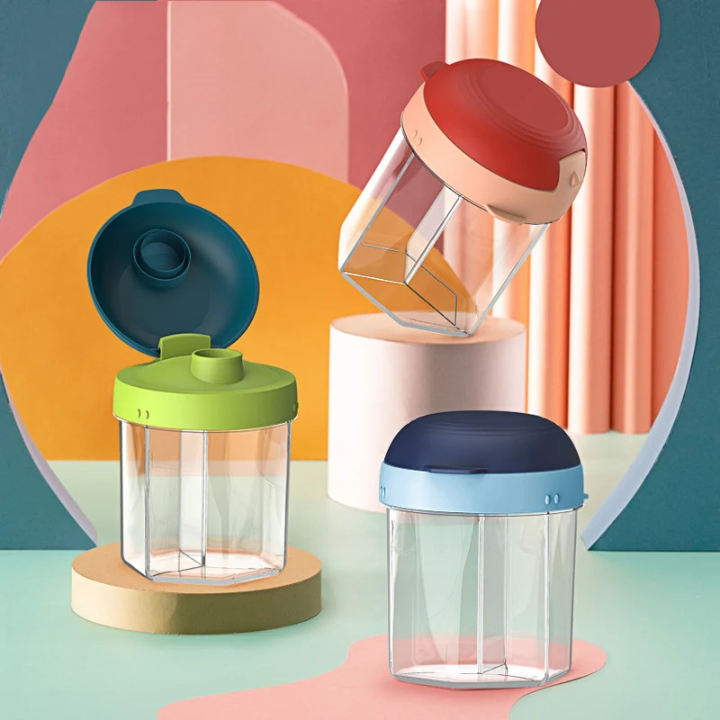 

Контейнер для хранения младенческого сухого молока, простой и удобный герметичный отсек, резервуар для хранения младенческого сухого моло...