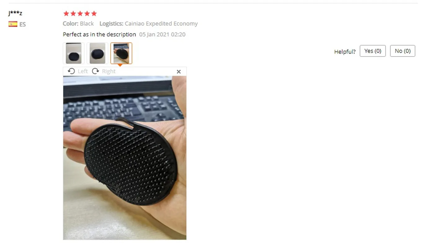 Расческа для волос Мужская щетка бороды усов ладони кожи головы массажная черная