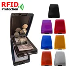 Многофункциональный кошелек из алюминиевого сплава с RFID-защитой для мужчин и женщин
