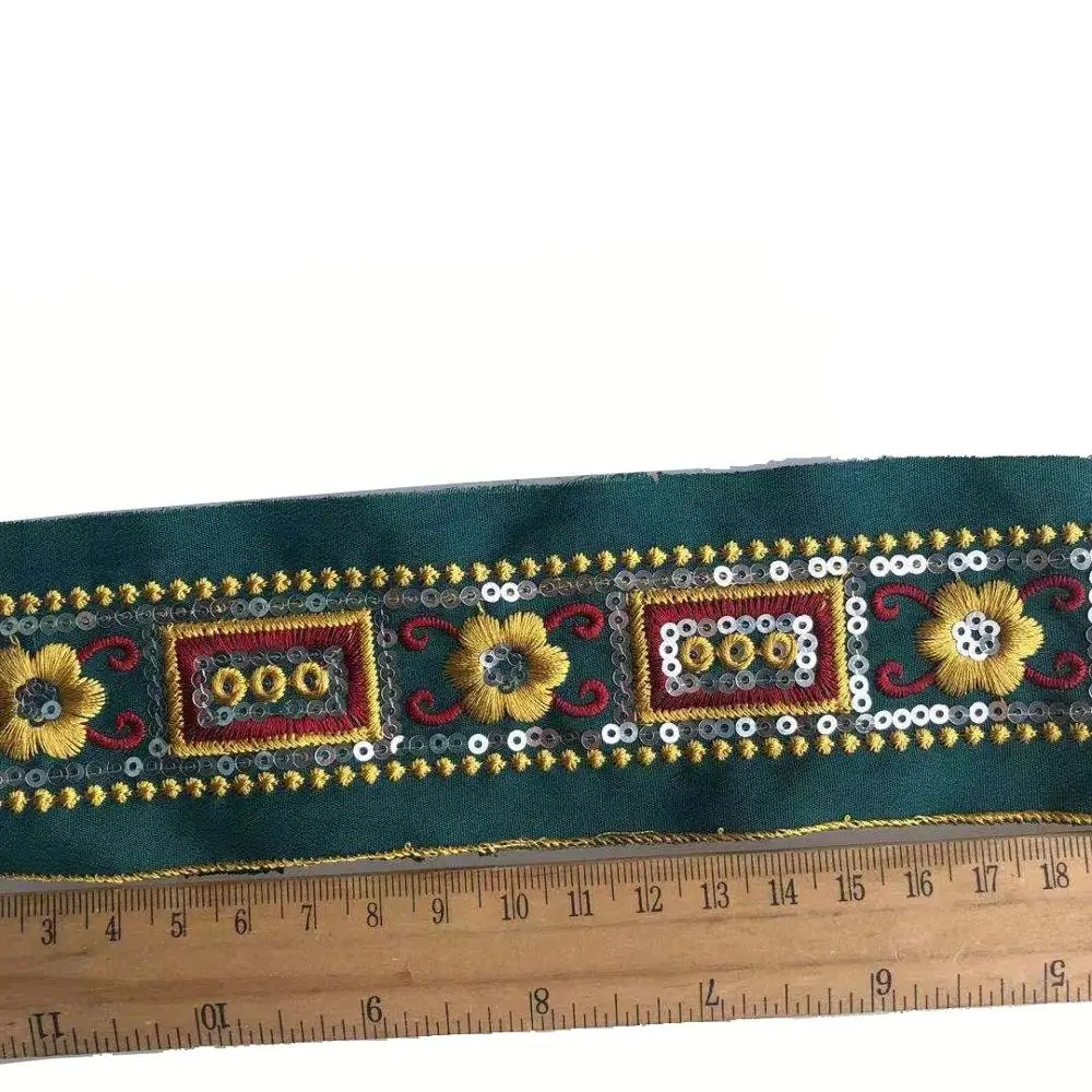 Ширина около 5 см 10 ярдов/партия плетеная жаккардовая из Полиэстера Лента с