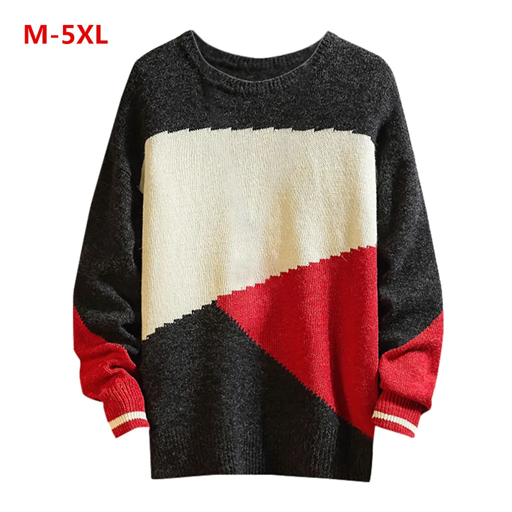 

Men's Autumn Winter Casual Pullover O-Neck Long Sleeve Knitted Sweater Tops Fashion Girl Boy The Man Woman Discount Style