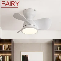 fairy nordic ceiling fan with lights remote control 220v 110v modern led lighting for home bedroom