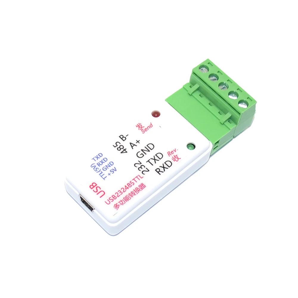 3-в-1 USB к RS485 RS232 со светодиодным преобразователем | Электроника