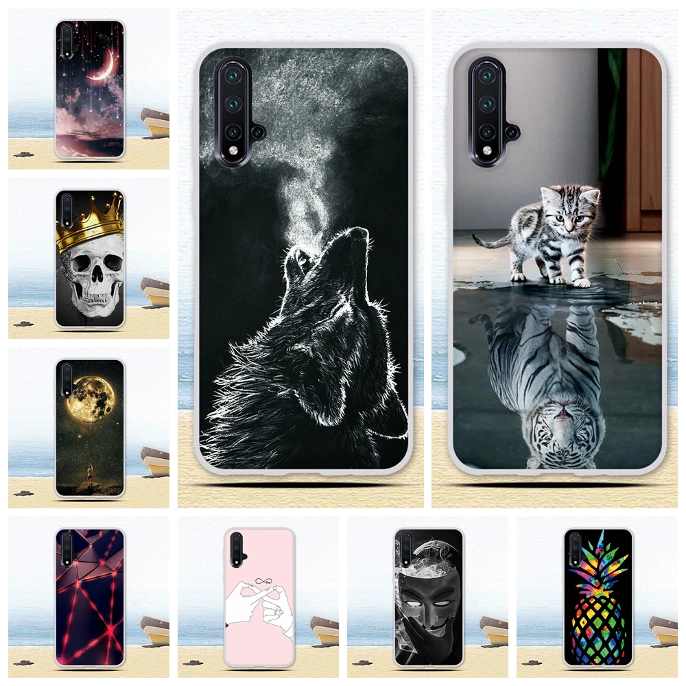 Чехол для Huawei Nova 5 Pro мягкий силиконовый чехол с мультяшным рисунком / | Мобильные