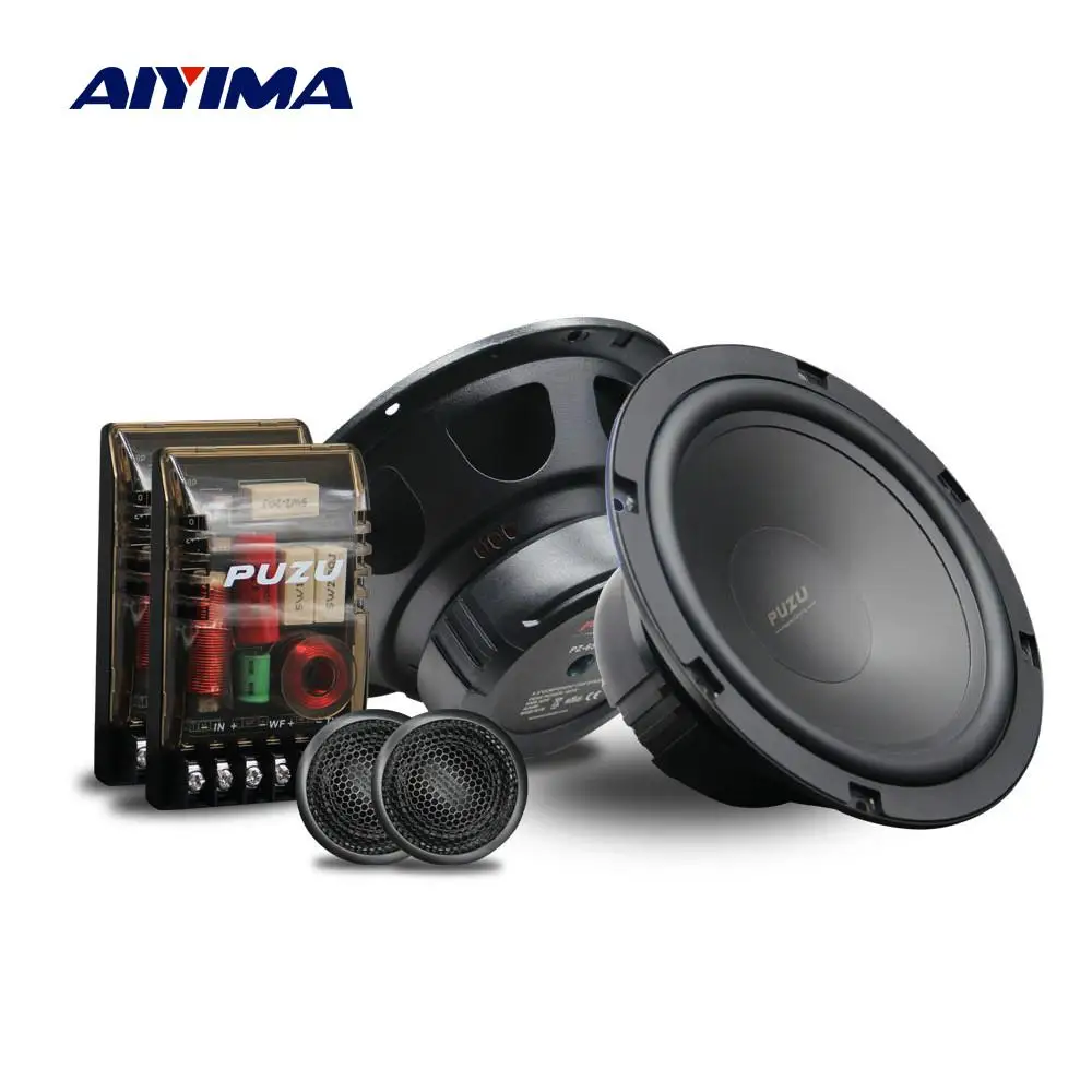 AIYIMA 6.5 Inch 180W Full Range Combination Coaxial Speaker With Tweeter Treble Speaker Two Way Crossover Car Audio Sound System