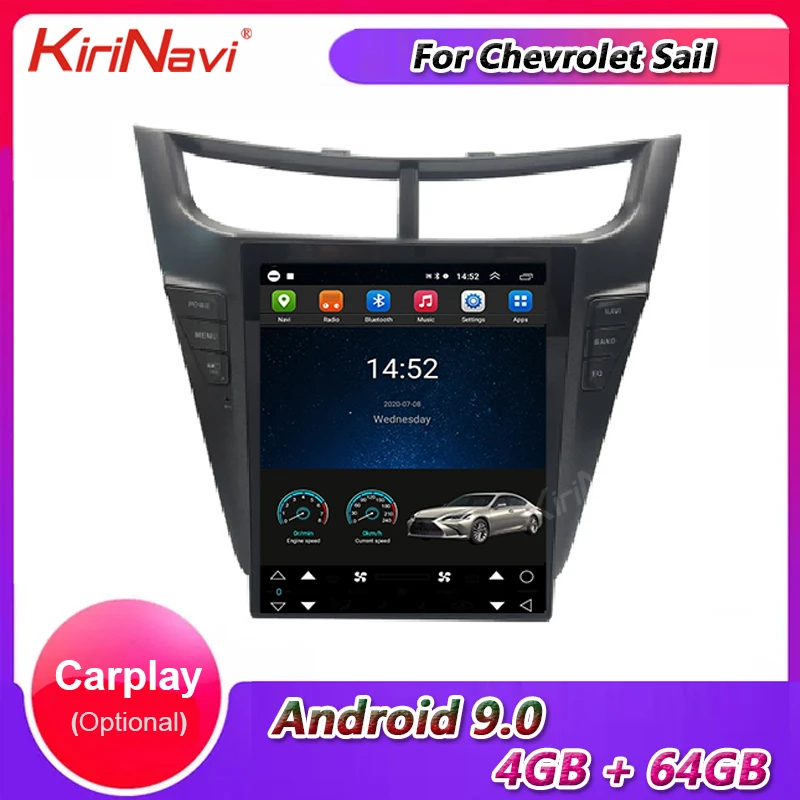 KiriNavi 10 4 &quot1Din Android 9 0 автомобильное радио Automotivo для Chevrolet Sail автомобильный Dvd