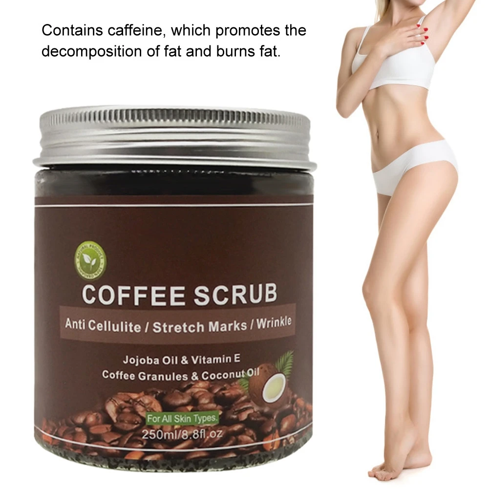 250 мл кофе отшелушивающий скраб для тела крем лица и удаление омертвевшей кожи