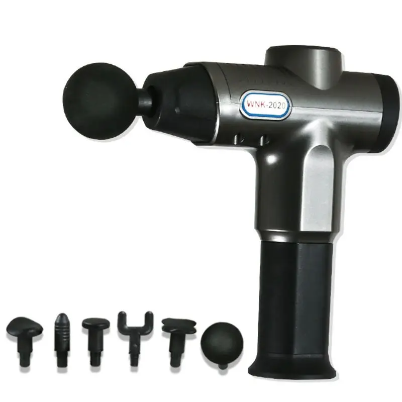 

Deep Muscle Tissue Percussion Electric Body Massager Sports Drill Massage Tool Mini Size with 6 Heads for Women
