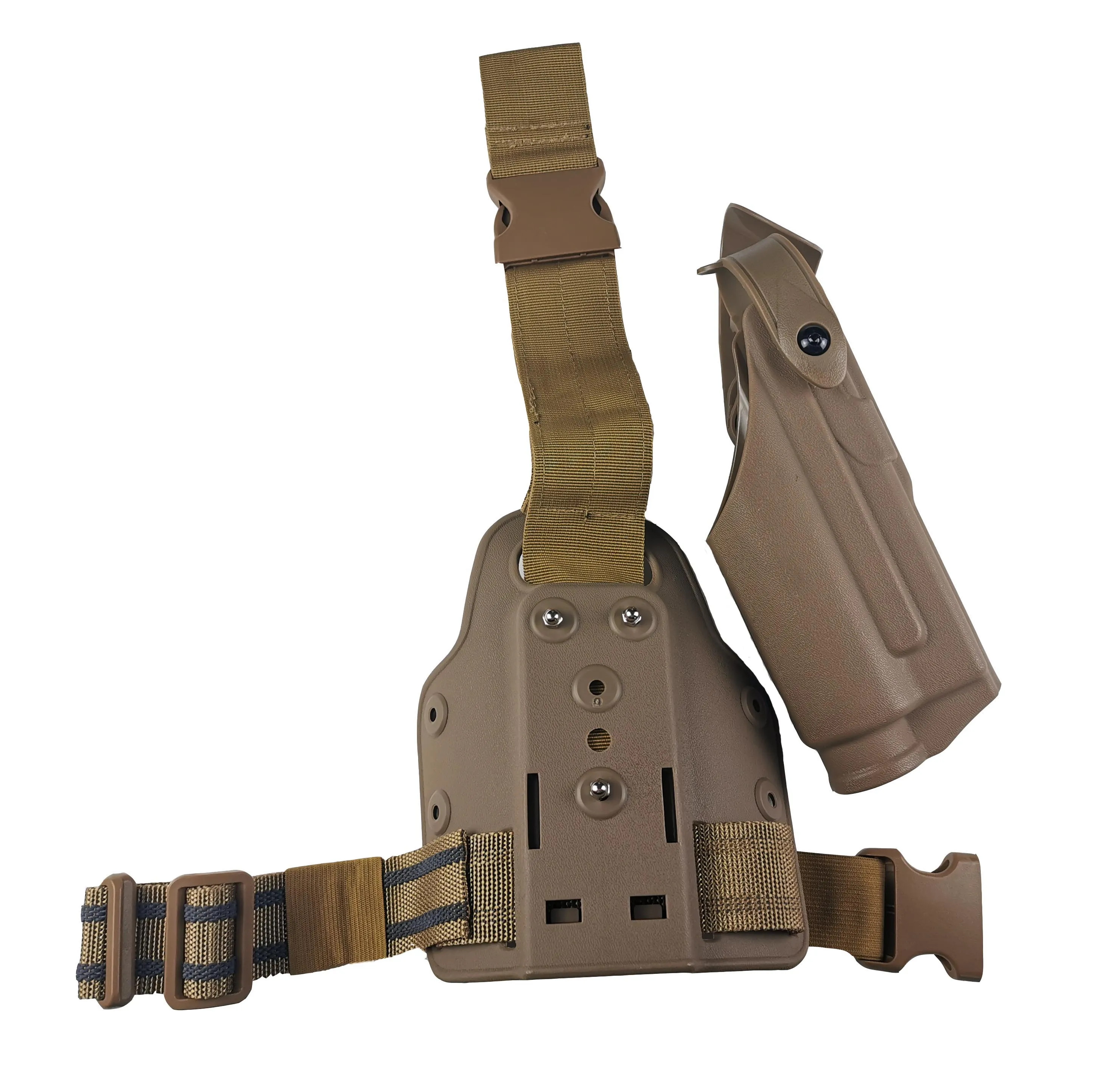 Airsoft Safarilands пистолет Glock17 19 22 23 31 Ремень Кобуры вспышка светильник для правой руки использовать ножной кобура светильник подшипник glock кобура