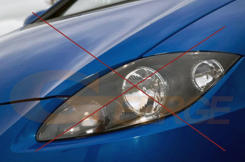 Для seat leon Mk2 1P facelift 2009-2012 ксеноновая фара RF пульт дистанционного управления Bluetooth приложение многоцветный RGB led angel eyes kit