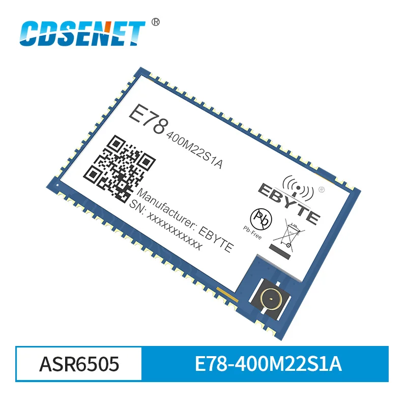 E78 400M22S1A ASR6505 LoRa модуль LoRaWAN 433 МГц SoC SX1262 STM8L152 MCU LPWAN SMD IoT трансивер IPEX|Фиксированные