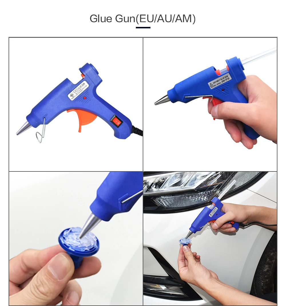 Автомобильные черные инструменты для ремонта вмятин без покраски набор