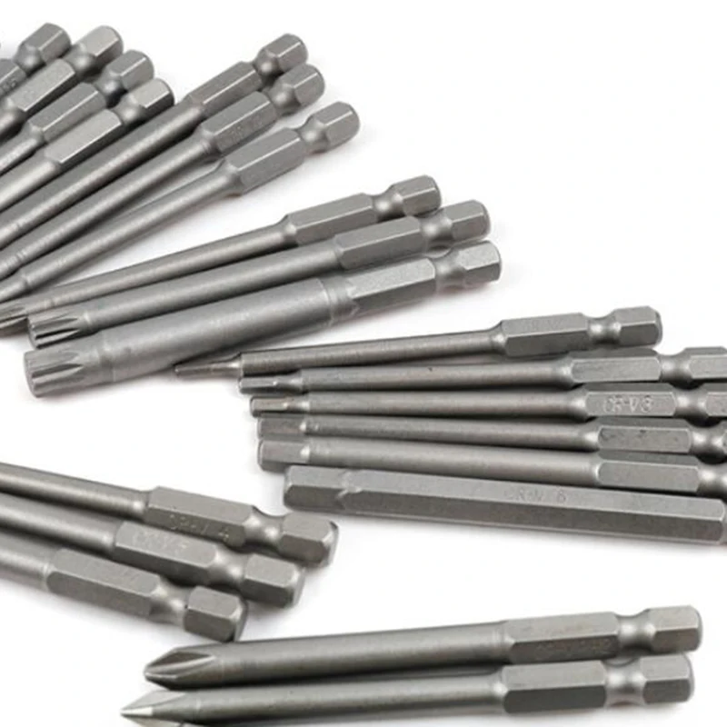 

50Pc 75mm Extra Long Reach Bit Set Security Screwdriver Bits Torx Star Hex Spline Brocas Destornillador Parafusadeira