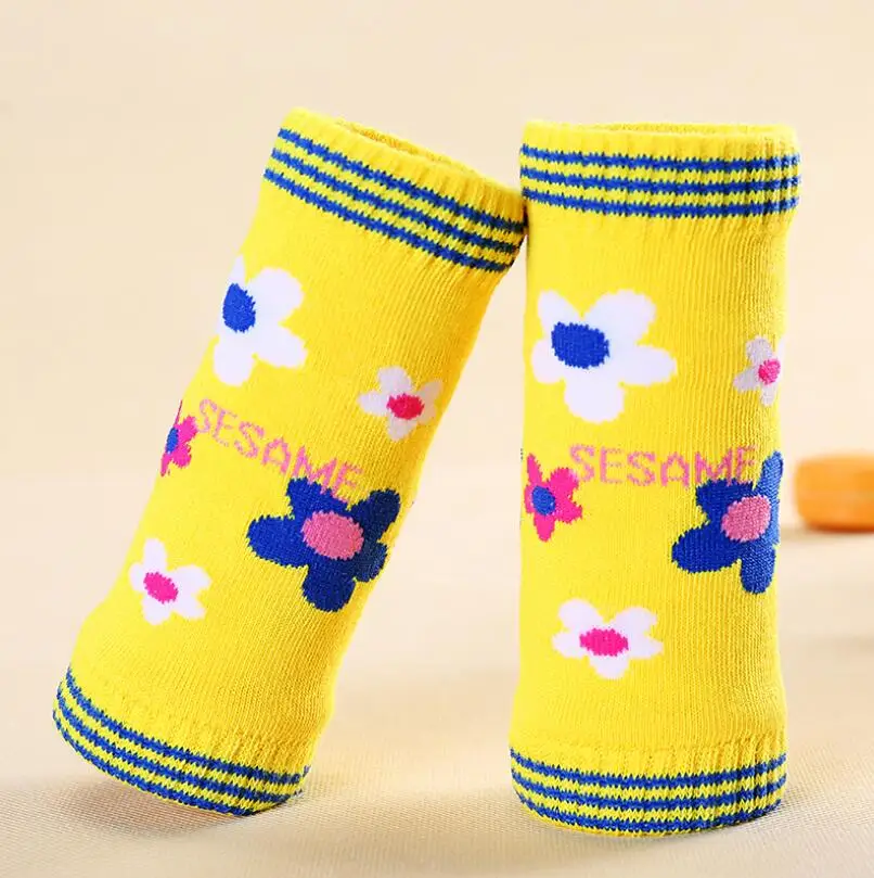 Baby knee pads Новогодний кавайный носок с пятью пальцами, детские носки, хлопковые носки с изображением животных для мальчиков и девочек, носки для детей - Цвет: Baby knee pads