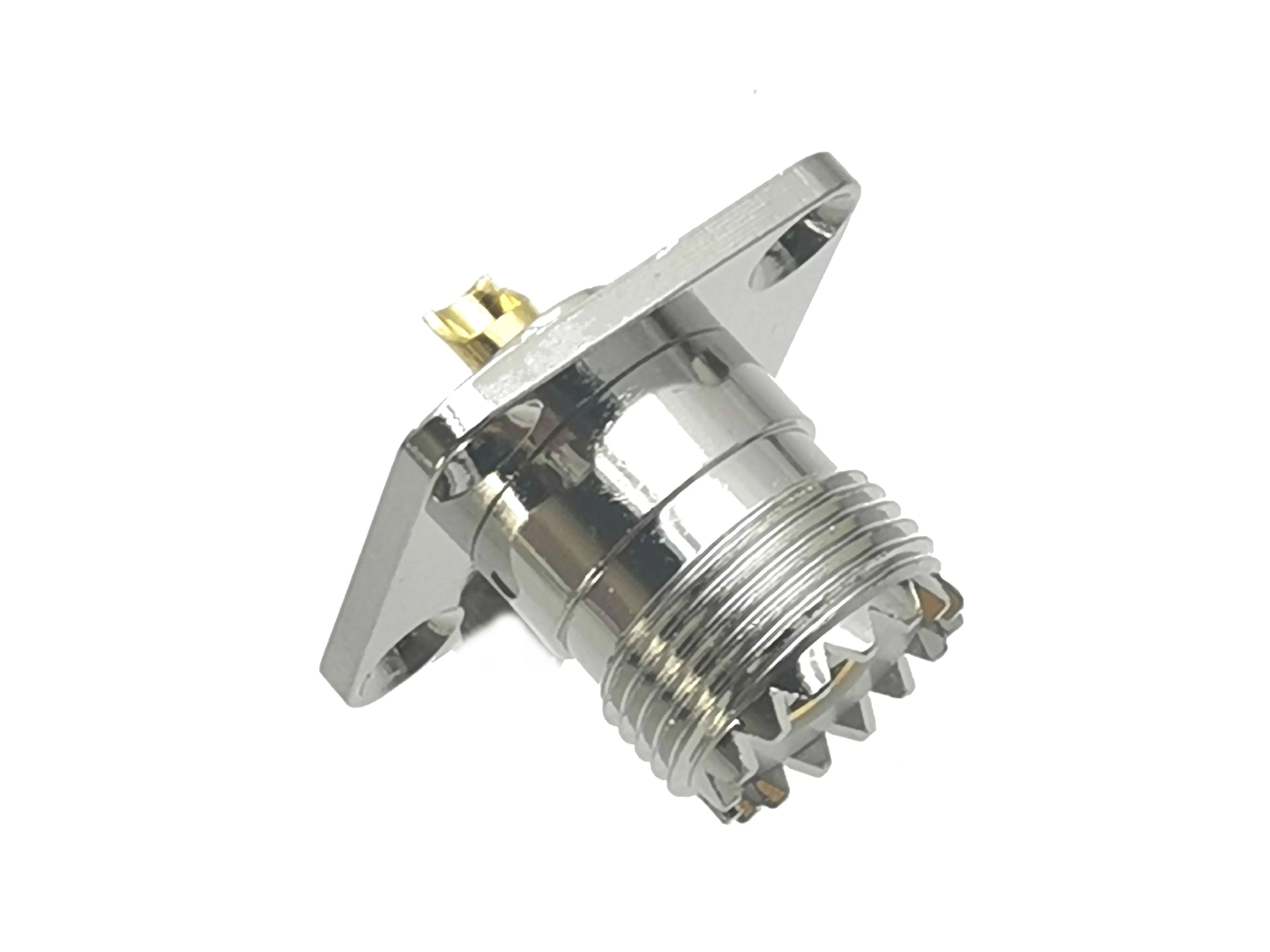 10Pcs Connector UHF SO239 Female Jack 4-holes Flange Solder for Panel Mount RF Coaxial Adapter | Обустройство дома