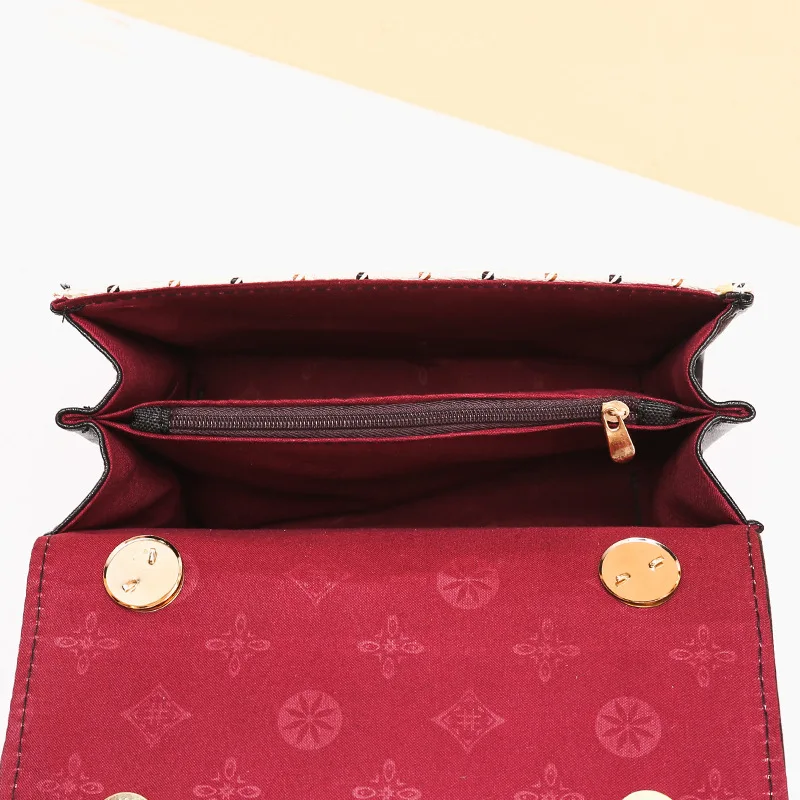 

Bag Female 2021 New Trendy Korean Female Bag Fashion Chain Messenger Bag Shoulder Bag Fashion Small Square Bag Handbag