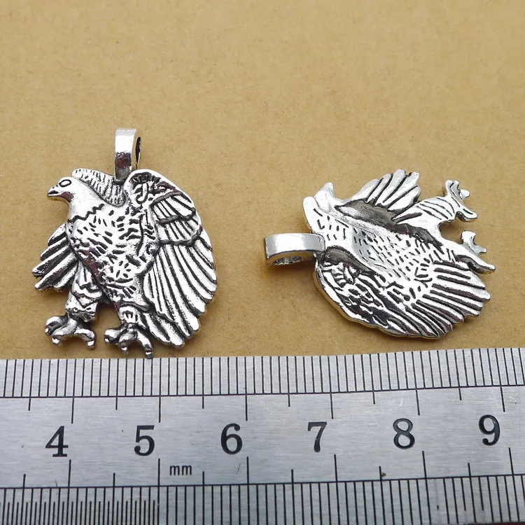 

Ly369 22*28mm 4.8G Alloy Eagle Antique Vintage charm pendant for Jewelry Accessories DIY Pendant ornament 25Pcs/bag