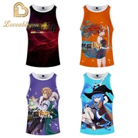 3d printed mushoku tensei gym tank top men and women fashion fitness sleeveless shirt anime tank tops summer vest